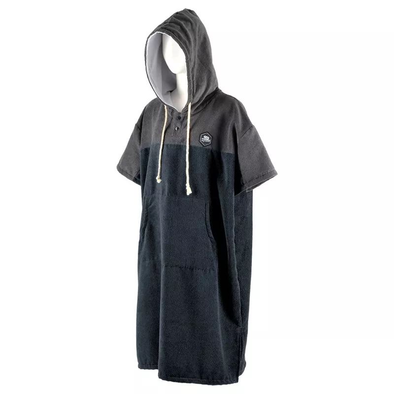 Poncho Μαύρο/γκρί quick dry - Aropec (surf2922)