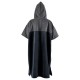 Poncho Μαύρο/γκρί quick dry - Aropec (surf2922)