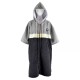 Poncho Μαύρο/γκρί quick dry με φερμουάρ - Aropec (surf2923)