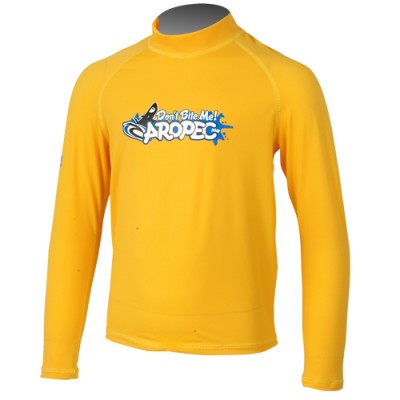 UV παιδική λύκρα μπλούζα με μακρύ μανίκι κίτρινη Aropec (surf03023-51C-YL)