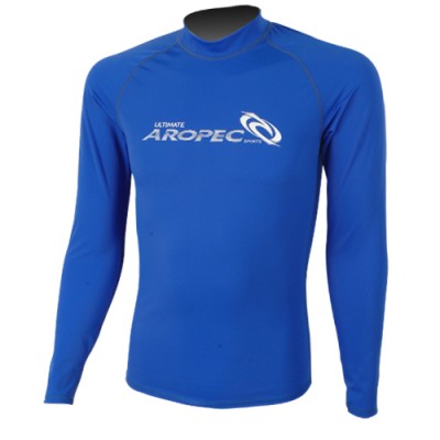 UV αντηλιακή λύκρα με μακρύ μανίκι Ανδρική Στενή εφαρμογή Μπλε - Aropec (surfSS-51M-BU)