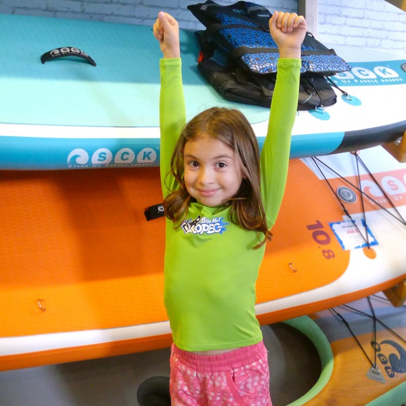 UV παιδική λύκρα μπλούζα με μακρύ μανίκι λάιμ Aropec (surf03023-51C-LIME)