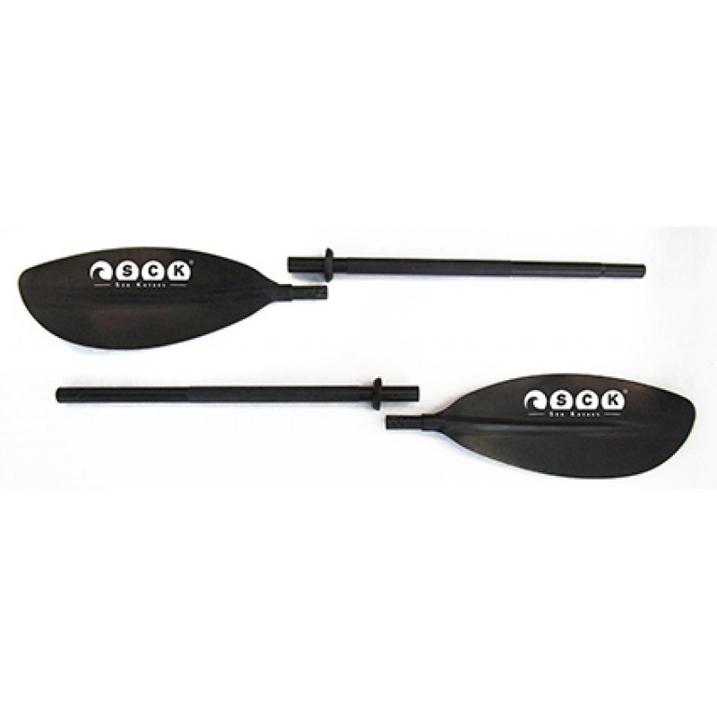 Κουπί καγιάκ σπαστό σε 4 μέρη 220cm Αλουμίνιο SCK Μαύρο (surfSCKPDL-4pcs)