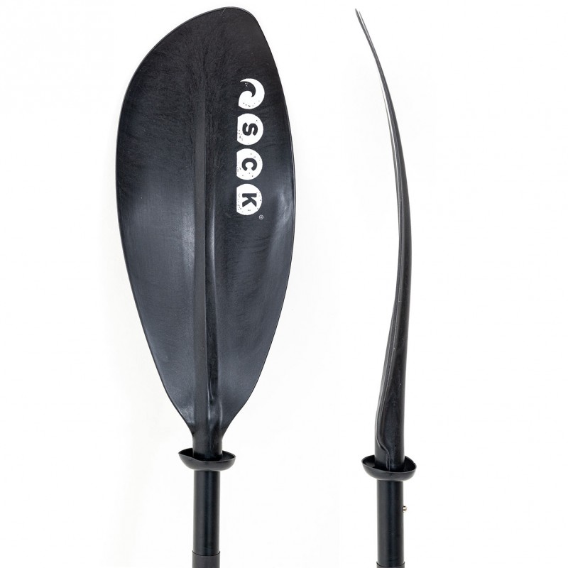 Κουπί καγιάκ σπαστό σε 4 μέρη 220cm Αλουμίνιο SCK Μαύρο (surfSCKPDL-4pcs)