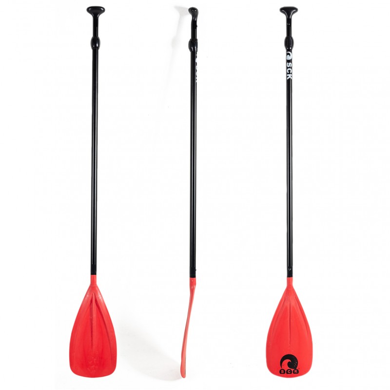 Κουπί SUP ρυθμιζόμενο 169-209cm Αλουμινίου SCK Κόκκινο (surf1774)