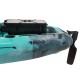 SCK Largo 300 Μονοθέσιο Pedal Kayak ready με αλουμινίου κάθισμα και τιμονιέρα | Τιρκουάζ- Μαύρο (surf2733)