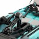 SCK Largo 300 Μονοθέσιο Pedal Kayak ready με αλουμινίου κάθισμα και τιμονιέρα | Τιρκουάζ- Μαύρο (surf2733)