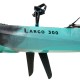 SCK Largo 300 Μονοθέσιο Pedal Kayak ready με αλουμινίου κάθισμα και τιμονιέρα | Τιρκουάζ- Μαύρο (surf2733)
