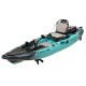 SCK Largo 300 Μονοθέσιο Pedal Kayak ready με αλουμινίου κάθισμα και τιμονιέρα | Τιρκουάζ- Μαύρο (surf2733)
