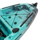 SCK Largo 300 Μονοθέσιο Pedal Kayak ready με αλουμινίου κάθισμα και τιμονιέρα | Τιρκουάζ- Μαύρο (surf2733)