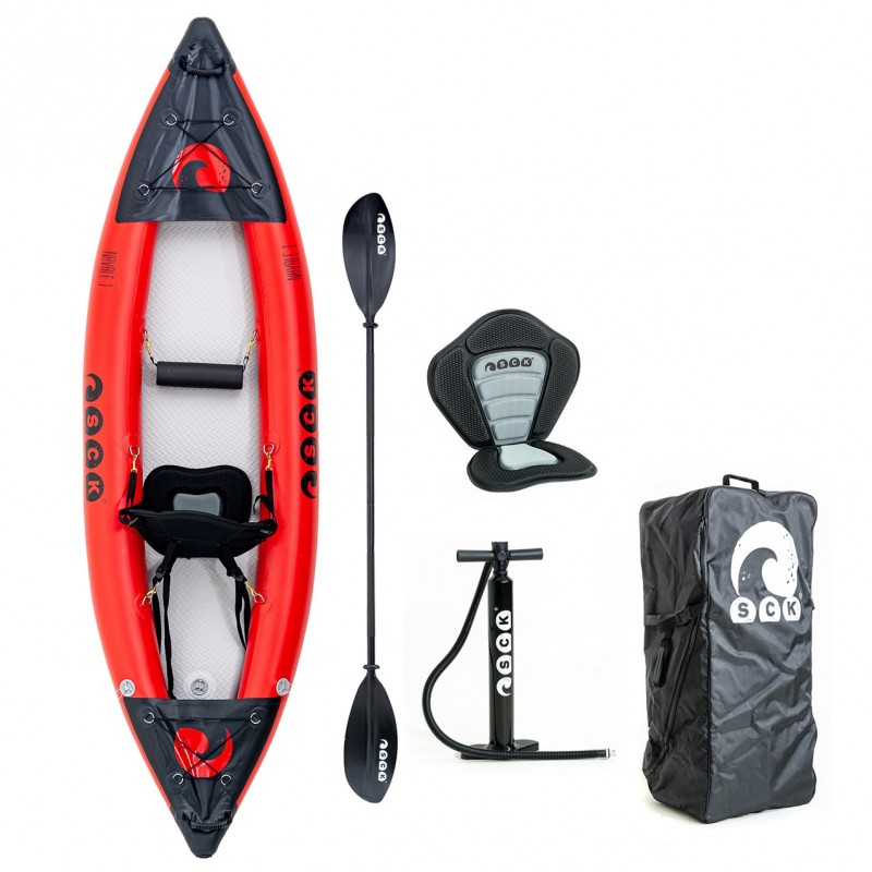 SCK NAVALE 1 Φουσκωτό μονοθέσιο καγιάκ με drop-stitch πάτο (surfSCK-iK95)