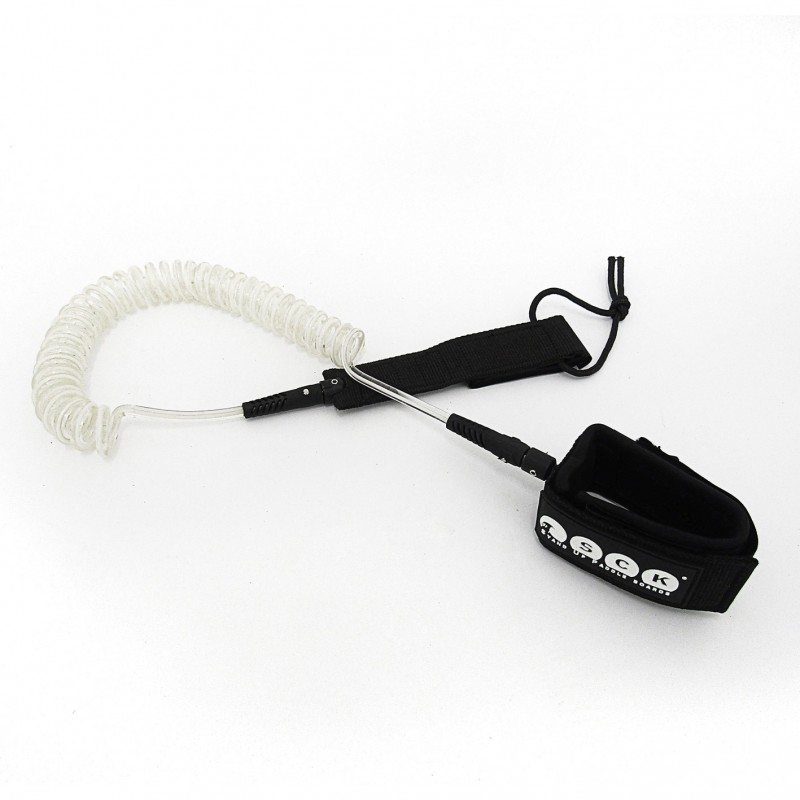 SUP leash σπιράλ 10ft SCK - Διάφανο (surfSCK-L/00)