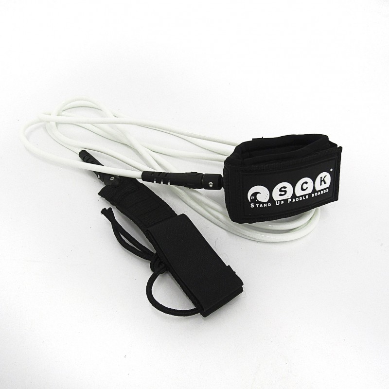 SUP/surf leash ίσιο 9ft SCK - Άσπρο (surfSCK-L/00/9FT)