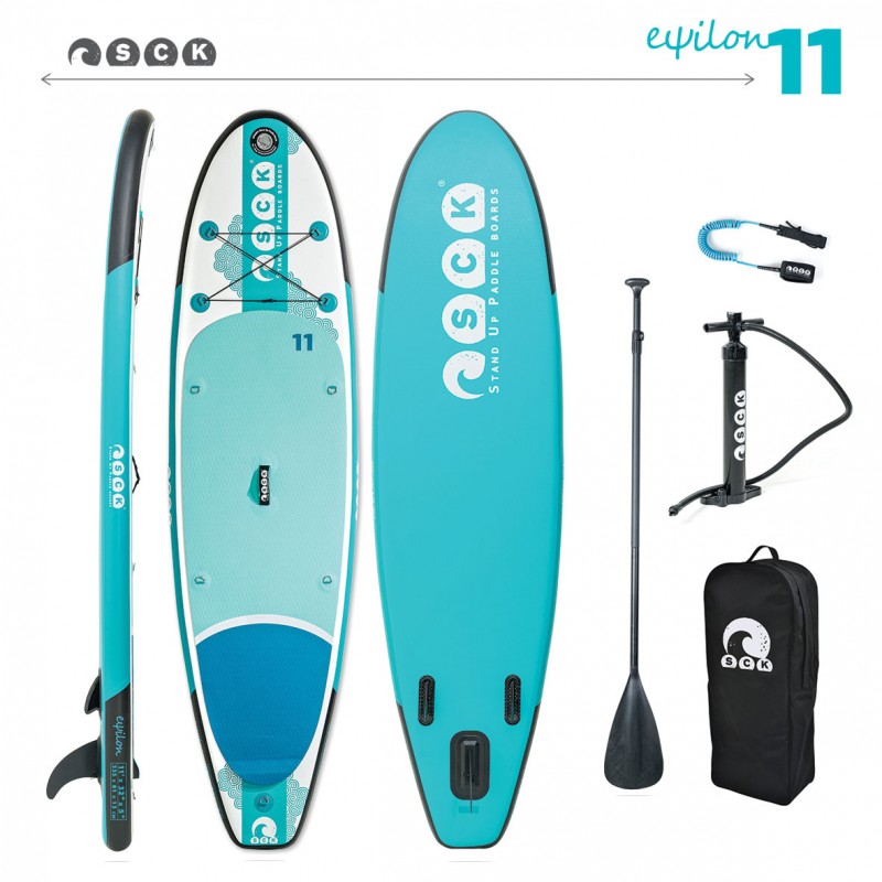 SCK φουσκωτή σανίδα SUP eψilon 11' πακέτο (surf0102-1111)