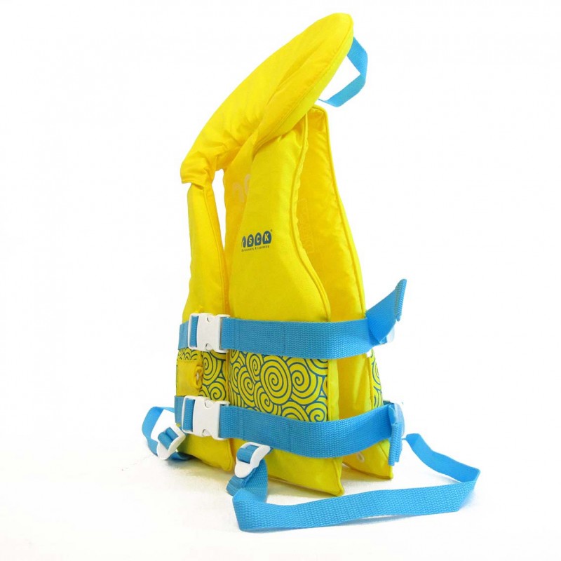 Σωσίβιο παιδικό με γιακά SCK - Κίτρινο (surf0304-KIDSYL)