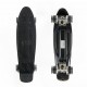 Πλαστικό mini cruiser skateboard 22.5'' μαύρο με LED ρόδες Fish (surf0504-226829)