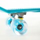 Πλαστικό mini cruiser skateboard 22.5'' Μπλε με LED ρόδες Fish (surfSK-22INCH-LED-BLUE)