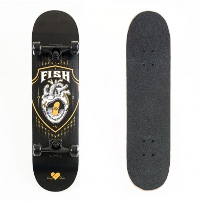 Skateboard 31'' Black heart Fish (surf0501-318841)