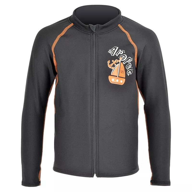 UV παιδική λύκρα thermal fleece με μακρύ μανίκι Μαύρη - Aropec 4 (surf2916)