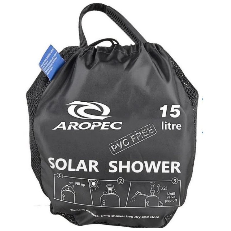 Φορητή ηλιακή ντουζιέρα με σύστημα πίεσης 15L - Aropec (surf2719)
