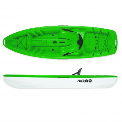 Tipsy 254 μονοθέσιο καγιάκ με λευκή γάστρα SCK Πράσινο-Άσπρο (surf2681)