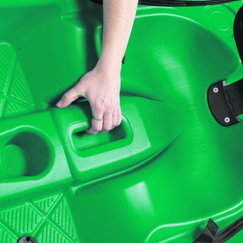 Tipsy 254 μονοθέσιο καγιάκ με λευκή γάστρα SCK Πράσινο-Άσπρο (surf2681)