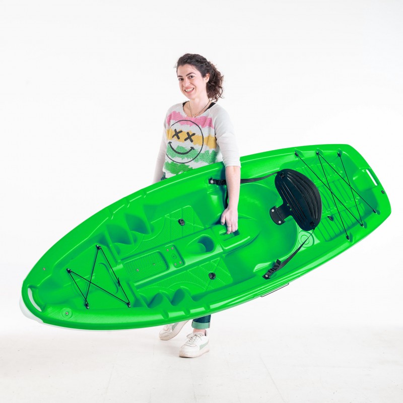 Tipsy 254 μονοθέσιο καγιάκ με λευκή γάστρα SCK Πράσινο-Άσπρο (surf2681)