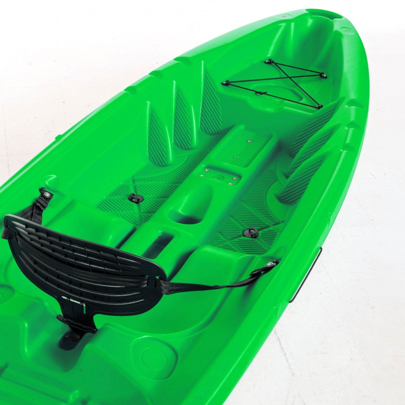 Tipsy 254 μονοθέσιο καγιάκ με λευκή γάστρα SCK Πράσινο-Άσπρο (surf2681)