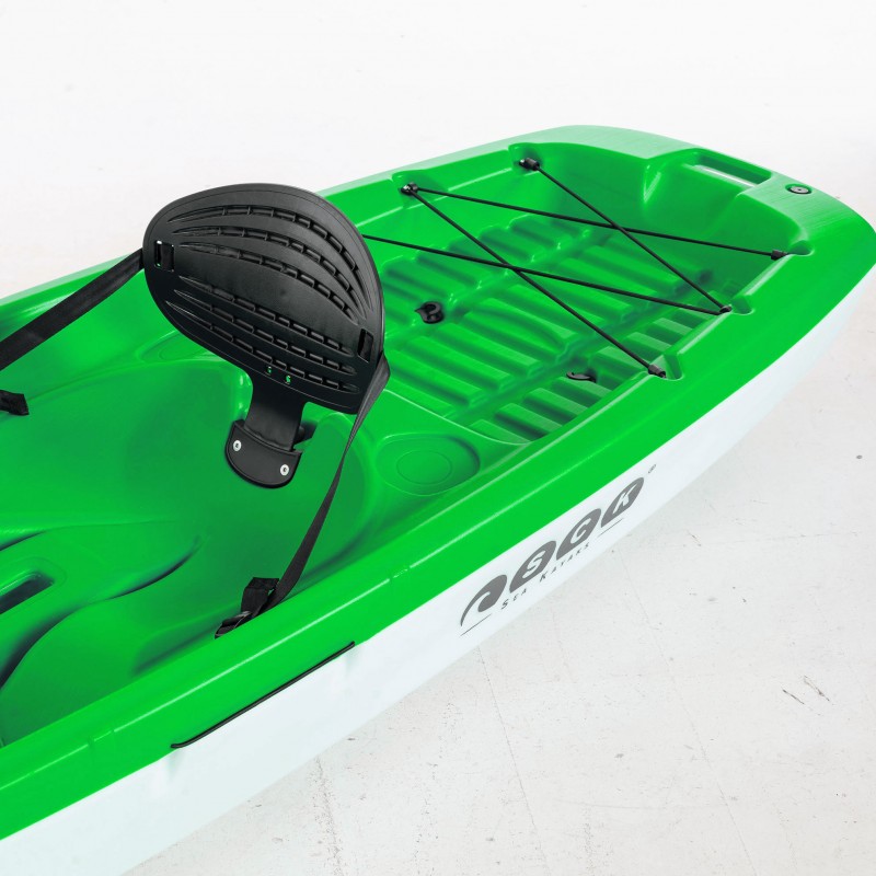 Tipsy 254 μονοθέσιο καγιάκ με λευκή γάστρα SCK Πράσινο-Άσπρο (surf2681)