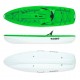 Tipsy 254 μονοθέσιο καγιάκ με λευκή γάστρα SCK Πράσινο-Άσπρο (surf2681)
