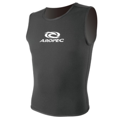 Γιλέκο νεοπρενίου 3mm αμάνικο ενηλίκων Μαύρο - Aropec (surfVT-30-3mm-BK)