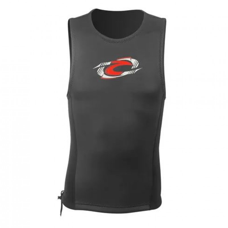 Γιλέκο νεοπρενίου 2mm αμάνικο Super-Stretch ενηλίκων Μαύρο - Aropec (surfVT-36M-2MMF/ES)