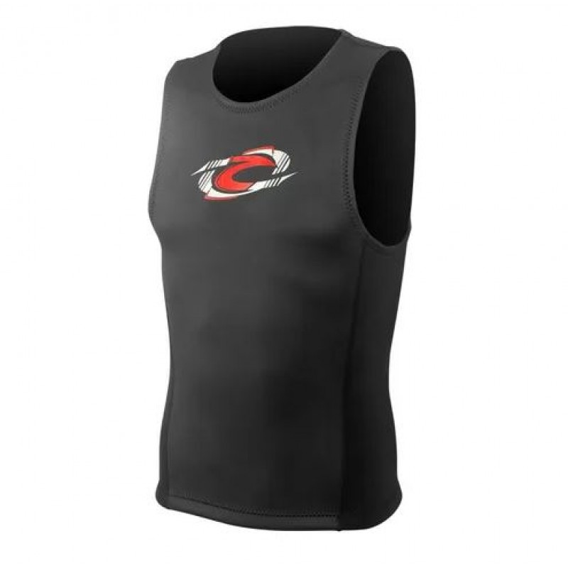 Γιλέκο νεοπρενίου 2mm αμάνικο Super-Stretch ενηλίκων Μαύρο - Aropec (surfVT-36M-2MMF/ES)