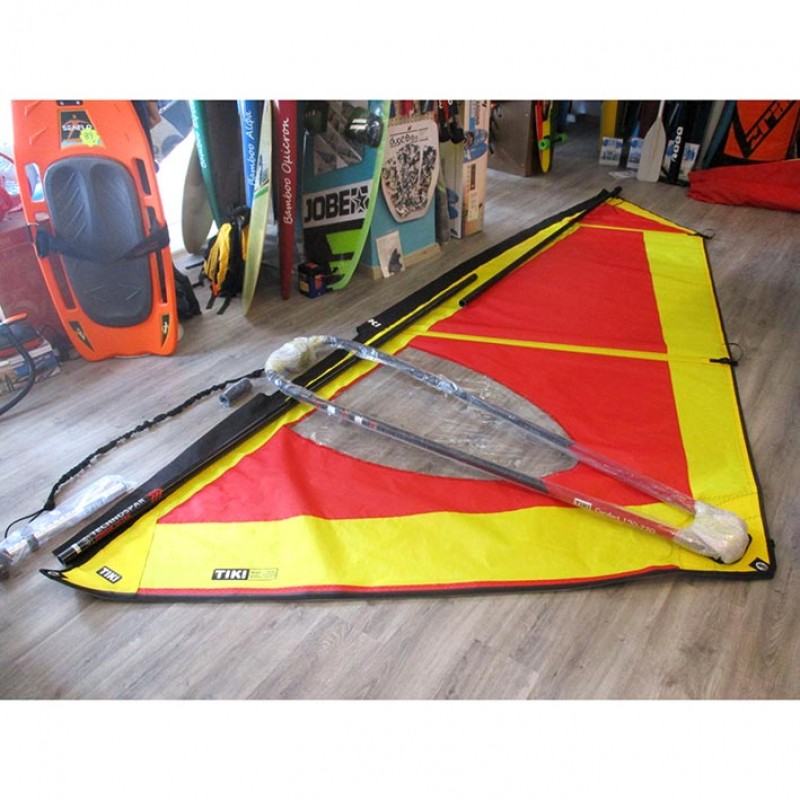 Trainer V2 5,0 Dacron sail - Ολοκληρωμένο σετ πανί για windsurf με RDM epoxy άλμπουρο - ΤΙΚΙ (surf100450)