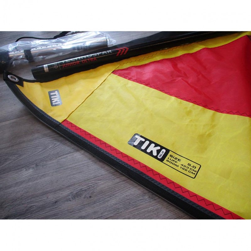 Trainer V2 5,0 Dacron sail - Ολοκληρωμένο σετ πανί για windsurf με RDM epoxy άλμπουρο - ΤΙΚΙ (surf100450)