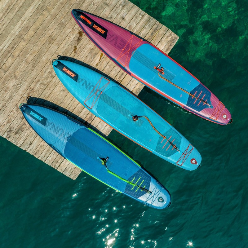 Jobe Φουσκωτή σανίδα SUP 11'6'' Duna Πακέτο με κουπί Stream 40 - Teal Blue (surf486423007)