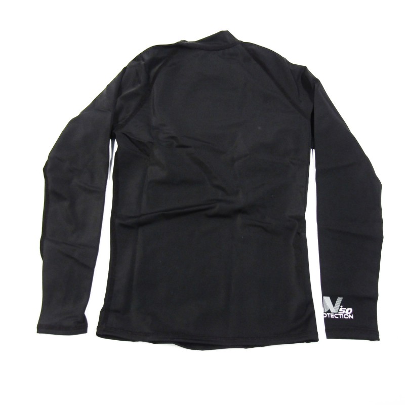 UV αντηλιακή λύκρα με μακρύ μανίκι Γυναικεία Στενή εφαρμογή Μαύρη - Aropec (surf03022-51W-ΒΚ)