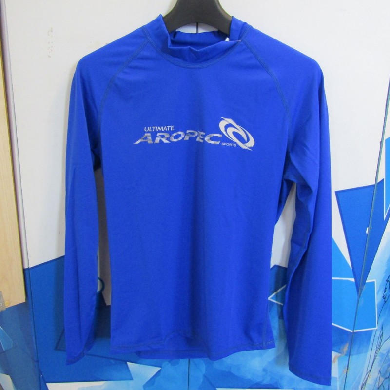 UV αντηλιακή λύκρα με μακρύ μανίκι Ανδρική Στενή εφαρμογή Μπλε - Aropec (surfSS-51M-BU)