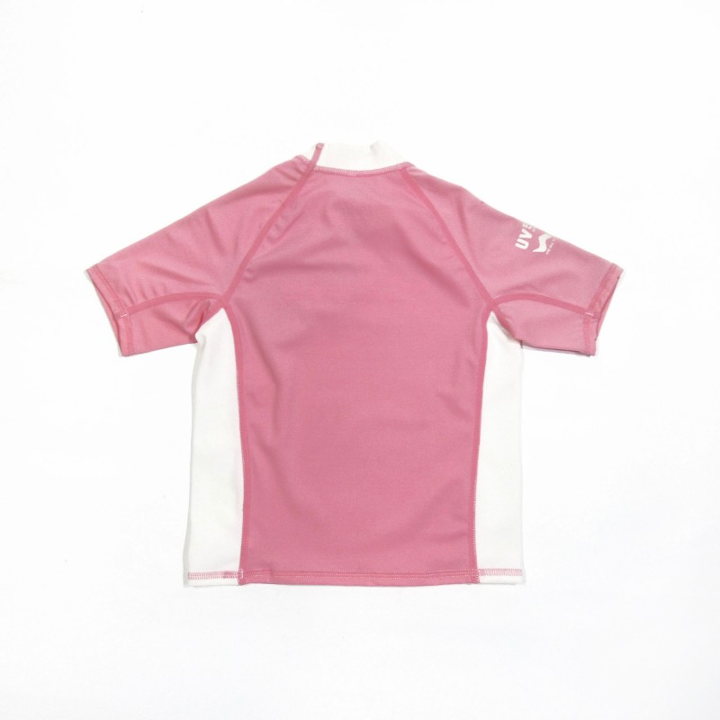 UV λύκρα με κοντό μανίκι παιδική ροζ Aropec (surf03023-3K35C-PK)