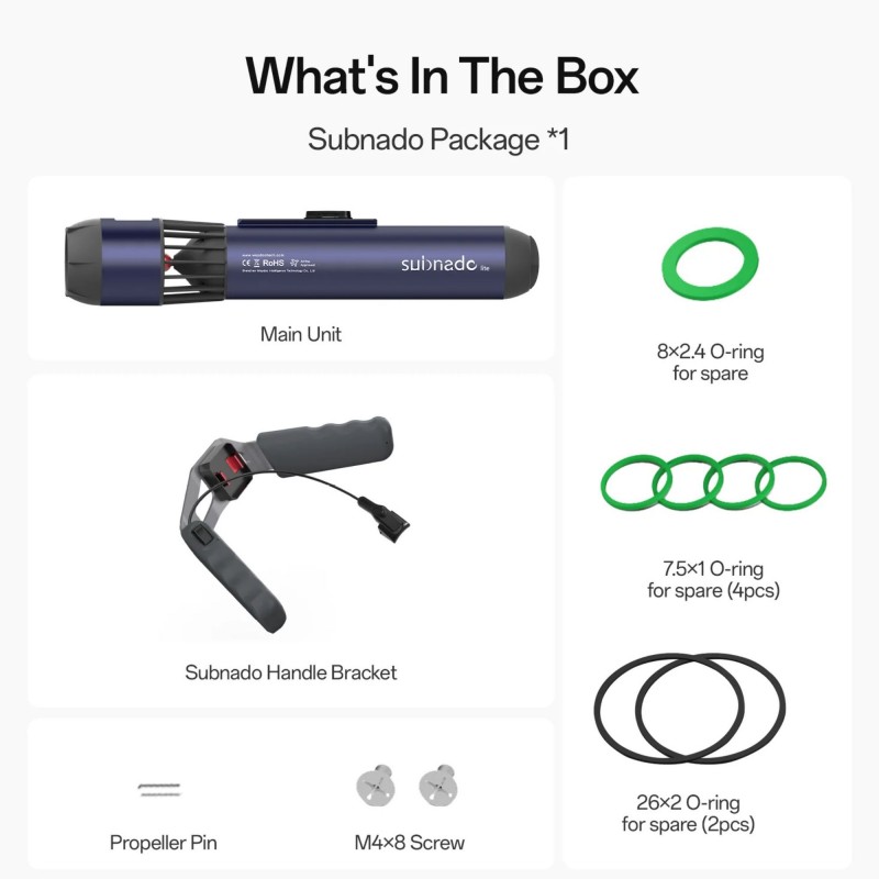 Ηλεκτρικό SeaScooter SUBNADO LITE - Waydoo (surf2811)