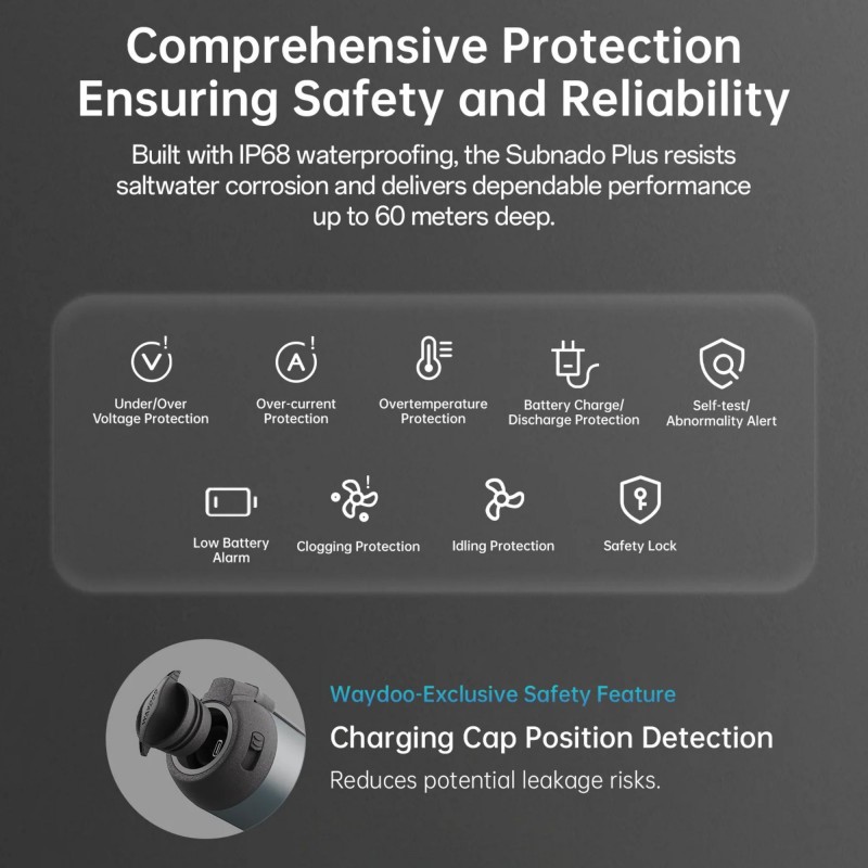 Ηλεκτρικό SeaScooter SUBNADO PLUS - Waydoo (surf2810)