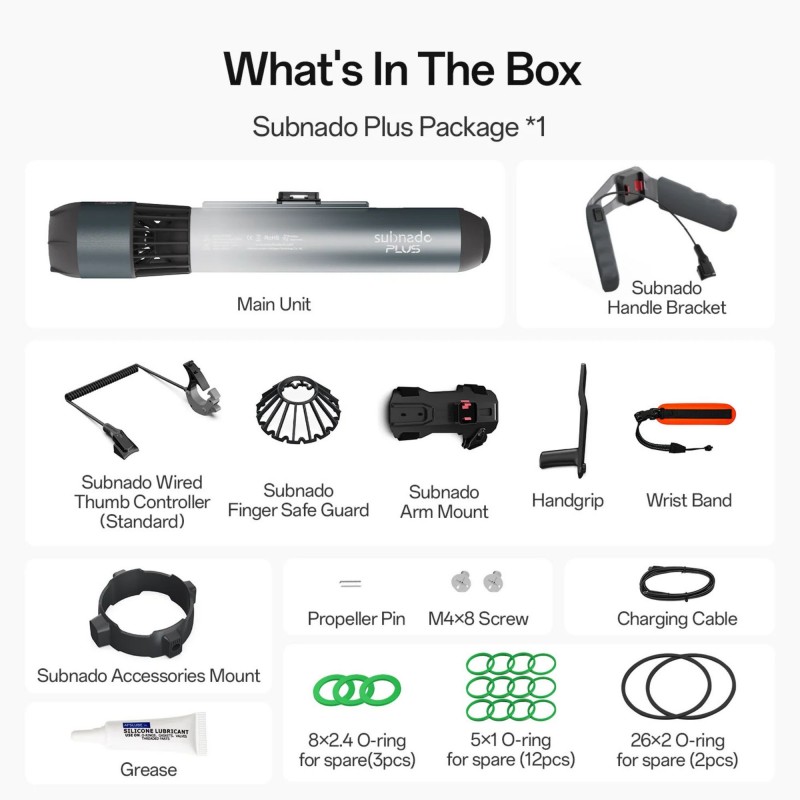 Ηλεκτρικό SeaScooter SUBNADO PLUS - Waydoo (surf2810)