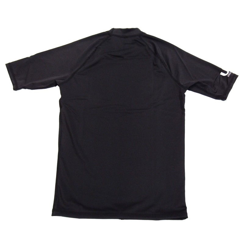 UV αντηλιακή λύκρα με κοντό μανίκι Ανδρική Στενή εφαρμογή Μαύρη - Aropec (surf03022-11M-BK)